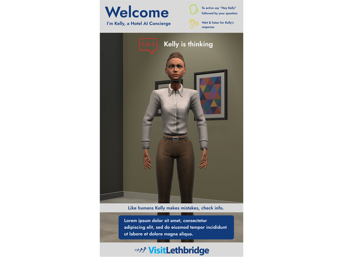 UI of AI Kiosk Screen